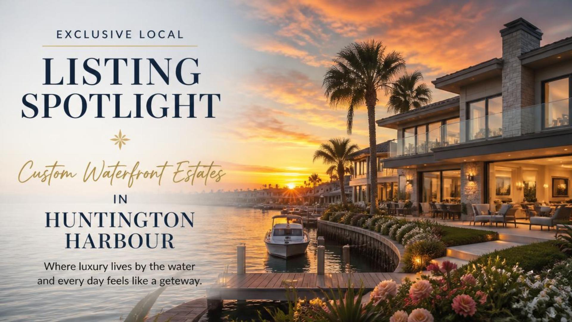 Exclusive Local Listing Spotlight: Custom Waterfront Estates in Huntington Harbour